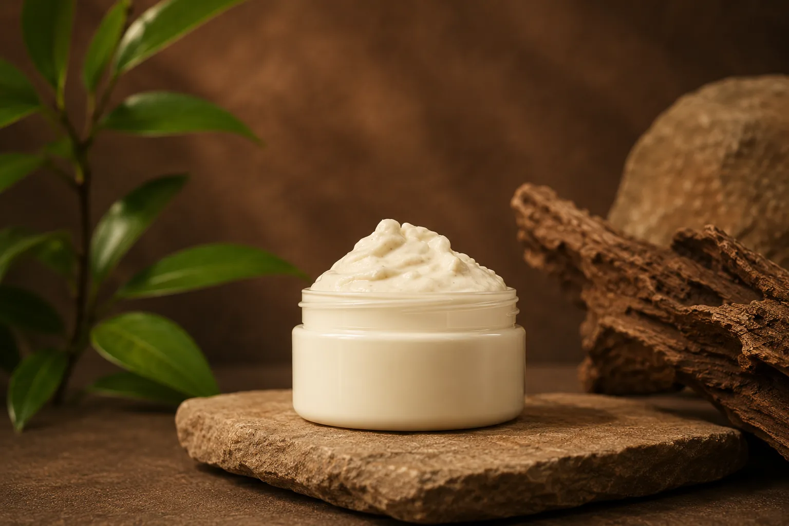 Aluyè Naturals whipped shea butter, freshly scooped